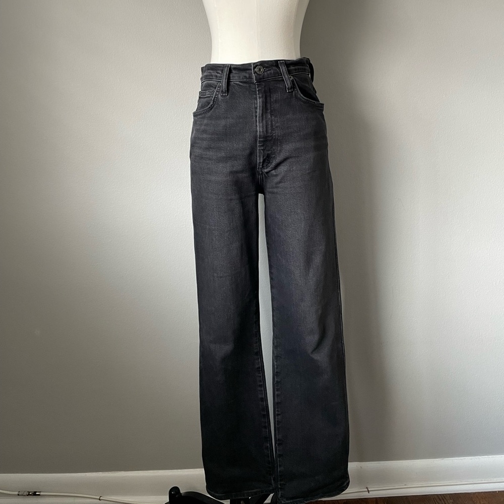 Agolde Women's High Rise Jeans in Black